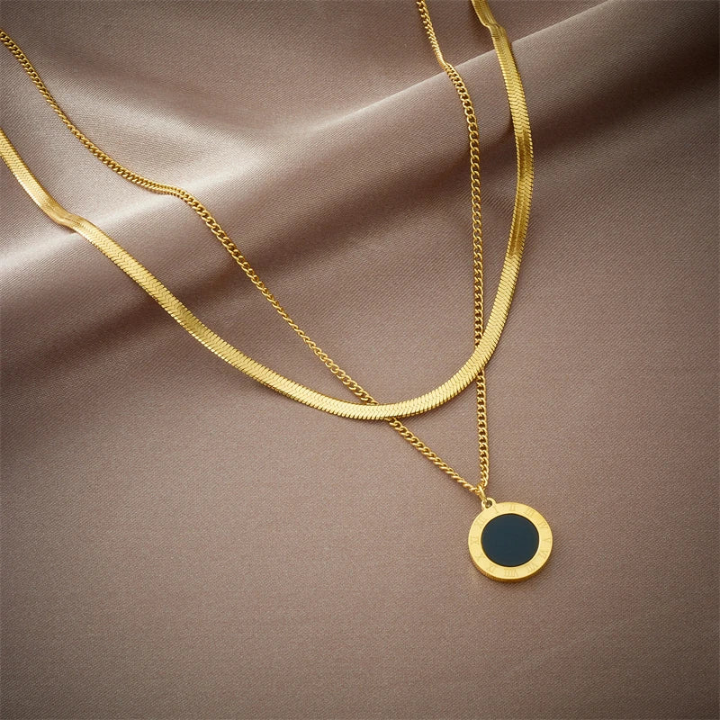 Collar eclipse dorado